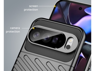 Google Pixel 10 Pro XL SpaceCase Stripes Anti-Impact Hülle schwarz