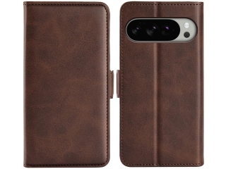 Google Pixel 10 Pro XL Leder Hülle Karten Ledertasche mokka