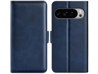 Google Pixel 10 Pro XL Leder Hülle Karten Ledertasche dunkelblau