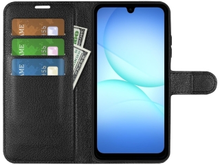 Samsung Galaxy A17 5G Lederhülle Portemonnaie Karten Etui schwarz