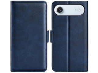 Apple iPhone Air Leder Hülle Karten Ledertasche dunkelblau