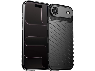 Apple iPhone Air SpaceCase Stripes Anti-Impact Hülle schwarz