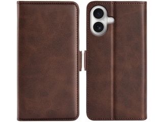 Apple iPhone 17 Leder Hülle Karten Ledertasche mokka