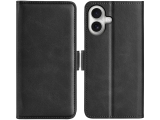 Apple iPhone 17 Leder Hülle Karten Ledertasche schwarz