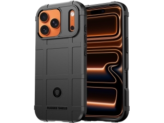 Apple iPhone 17 Pro Rugged Shield Anti-Shock Case schwarz
