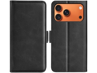 Apple iPhone 17 Pro Leder Hülle Karten Ledertasche schwarz