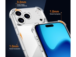 Apple iPhone 17 Pro Max Hülle Crystal Clear Case Bumper transparent