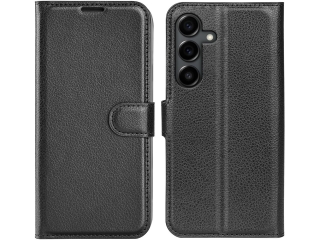 Samsung Galaxy S25 FE Lederhülle Portemonnaie Karten Etui schwarz