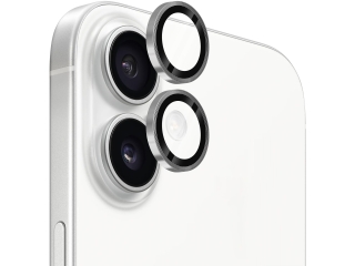 Apple iPhone 17 Kameraschutz Glas mit Aluminiumrahmen silber