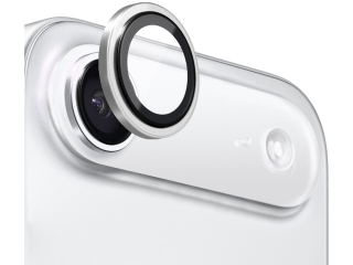 Apple iPhone Air Kameraschutz Glas mit Aluminiumrahmen silber