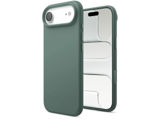Apple iPhone Air Liquid Silikon Case Hülle Midnight green