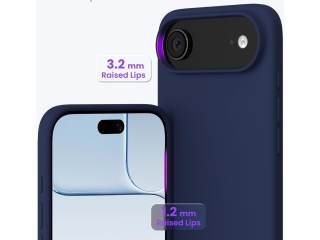 Apple iPhone Air Liquid Silikon Case Hülle Navy blue
