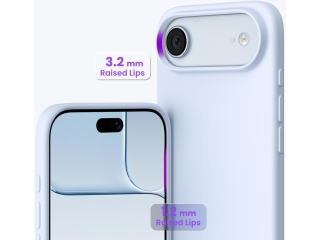 Apple iPhone Air Liquid Silikon Case Hülle Sky blue