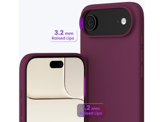 Apple iPhone Air Liquid Silikon Case Hülle Dark Cherry