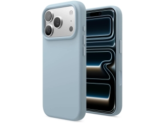 Apple iPhone 17 Pro Liquid Silikon Case Hülle Baby blue