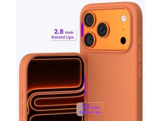 Apple iPhone 17 Pro Liquid Silikon Case Hülle Tangerine