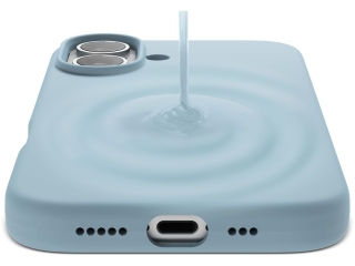 Apple iPhone 17 Liquid Silikon Case Hülle Ice blue