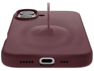Apple iPhone 17 Liquid Silikon Case Hülle Dark Cherry