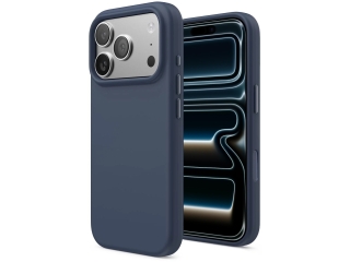 Apple iPhone 17 Pro Max Liquid Silikon Case Hülle Navy blue
