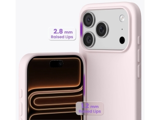 Apple iPhone 17 Pro Max Liquid Silikon Case Hülle Ballerina pink