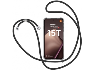 Xiaomi 15T Handykette Necklace Hülle Gummi transparent