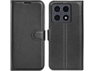 Xiaomi 15T Lederhülle Portemonnaie Karten Etui schwarz