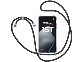 Xiaomi 15T Pro Handykette Necklace Hülle Gummi transparent