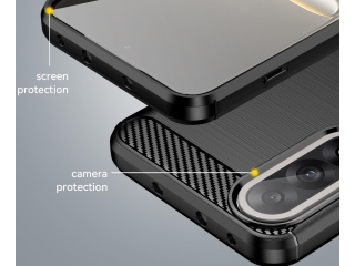 OnePlus Nord 5 Carbon Gummi Hülle TPU Case schwarz