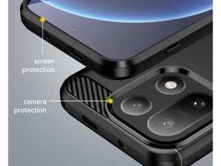 OnePlus 15 Carbon Gummi Hülle TPU Case schwarz