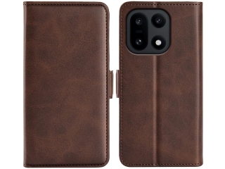 OnePlus 15 Leder Hülle Karten Ledertasche mokka