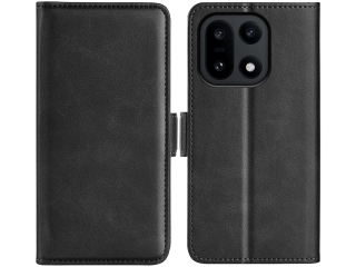 OnePlus 15 Leder Hülle Karten Ledertasche schwarz