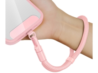 Kurze Universal Lanyard Handykette für Smartphone Hüllen rosa