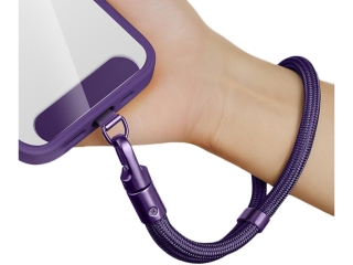Kurze Universal Lanyard Handykette für Smartphone Hüllen plum