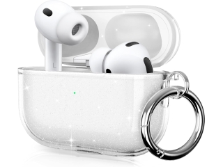 Apple AirPods Pro 3 (2025) Jelly Case TPU Hülle Glitzer transparent