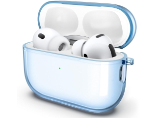 Apple AirPods Pro 3 (2025) Jelly Case TPU Hülle blau transparent