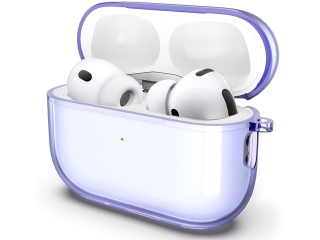 Apple AirPods Pro 3 (2025) Jelly Case TPU Hülle purple transparent