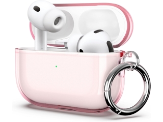 Apple AirPods Pro 3 (2025) Jelly Case TPU Hülle rosa transparent