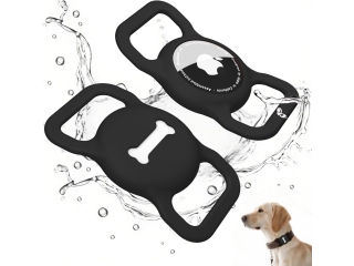 Apple AirTag Collar Mount Halterung für Hundehalsband schwarz