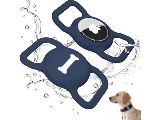 Apple AirTag Collar Mount Halterung für Hundehalsband navyblau
