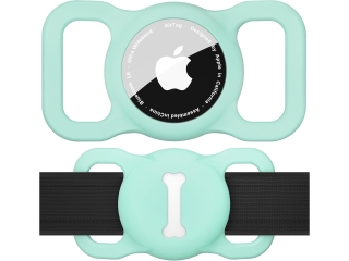 Apple AirTag Collar Mount Halterung für Hundehalsband mint green