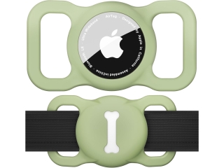 Apple AirTag Collar Mount Halterung für Hundehalsband matcha green