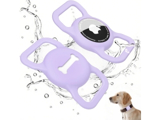 Apple AirTag Collar Mount Halterung für Hundehalsband purple