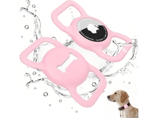 Apple AirTag Collar Mount Halterung für Hundehalsband rosa