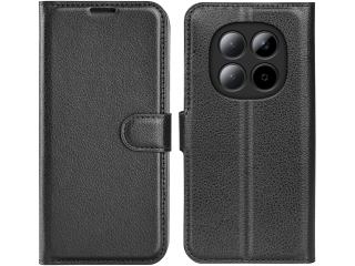 Xiaomi Redmi Note 15 5G Lederhülle Portemonnaie Karten Etui schwarz
