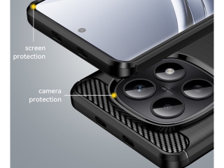 Xiaomi Redmi Note 15 5G Carbon Gummi Hülle TPU Case schwarz