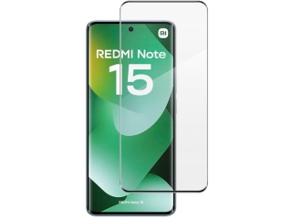 Xiaomi Redmi Note 15 4G 100% Vollbild Panzerglas Schutzfolie 2.5D 9H