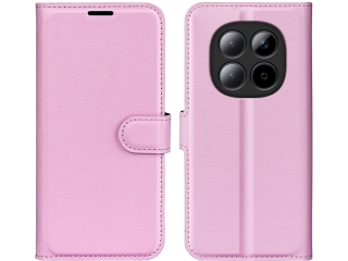Xiaomi Redmi Note 15 Pro+ Lederhülle Portemonnaie Karten Etui rosa