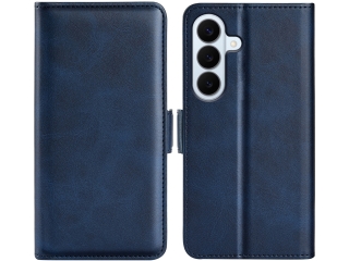 Samsung Galaxy S26 Leder Hülle Karten Ledertasche dunkelblau