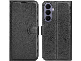 Samsung Galaxy S26+ Lederhülle Portemonnaie Karten Etui schwarz