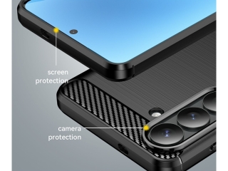 Samsung Galaxy S26+ Carbon Gummi Hülle TPU Case schwarz